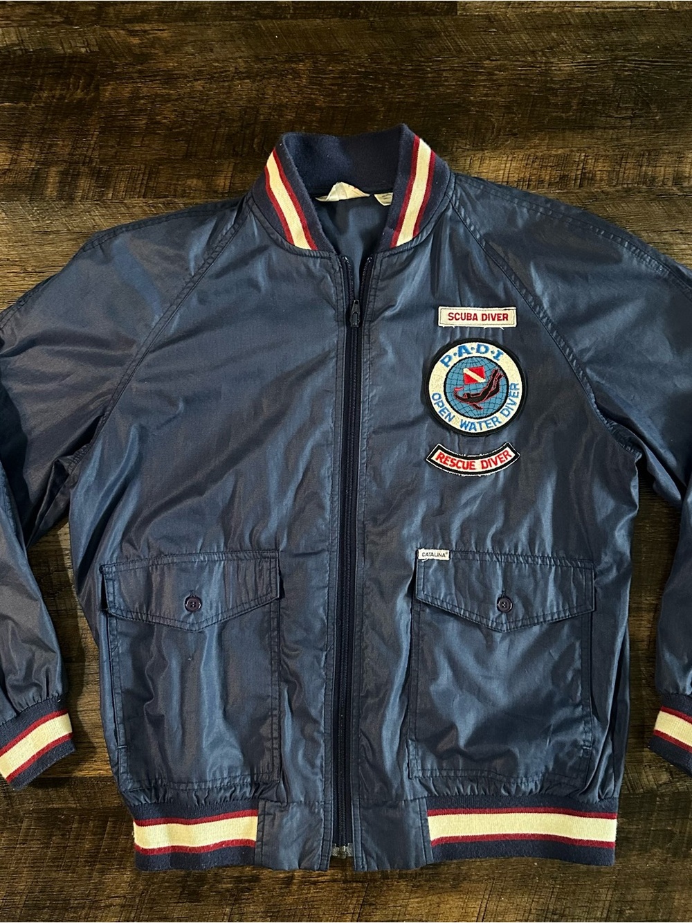 PADI Scuba Diver Catalina Navy Bomber Jacket